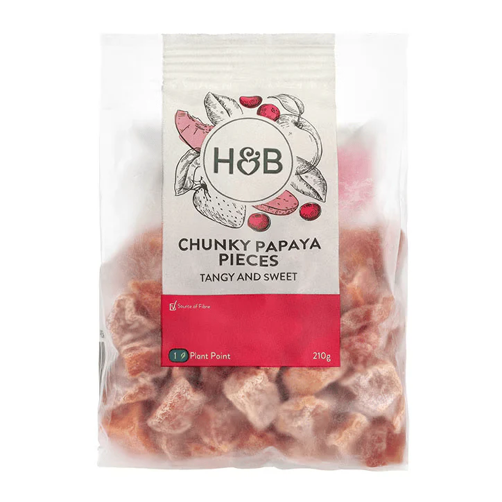 Holland & Barrett Trozos de Papaya - 210 g