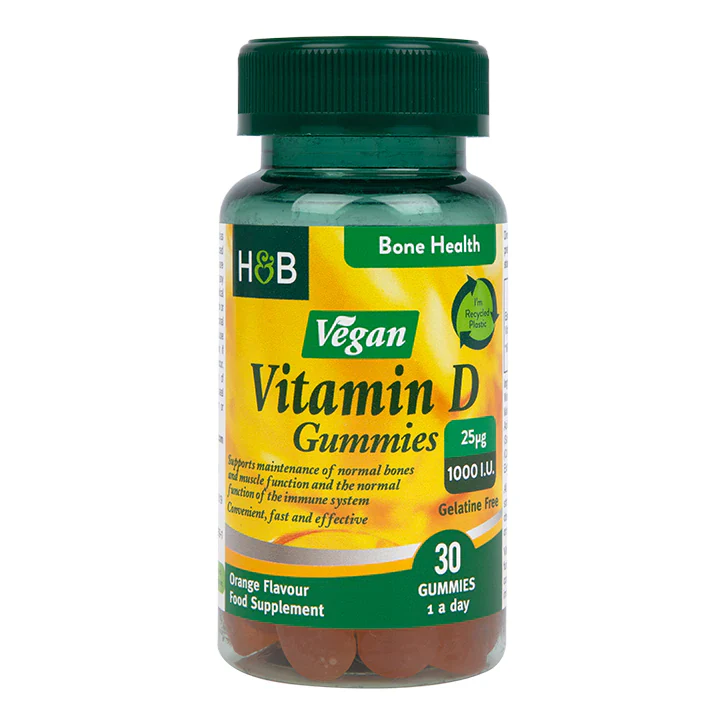 Vitamina D 1000 I.U 25ug Vegana - 30 Gominolas