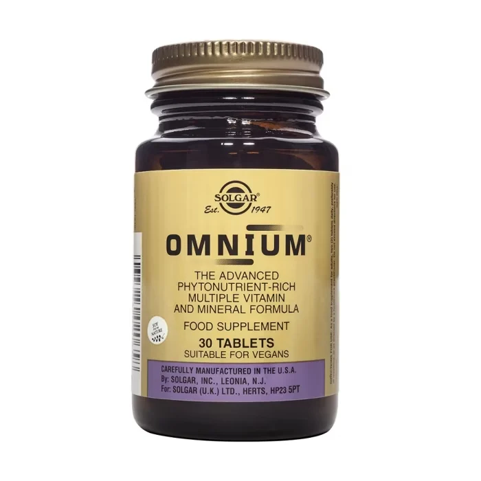 Solgar Omnium Multivitamínico - 30 y 60 Comprimidos - Image 2
