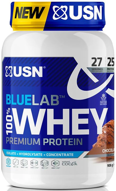 USN BLUELAB 100% Suero de Proteína Premium - 908g